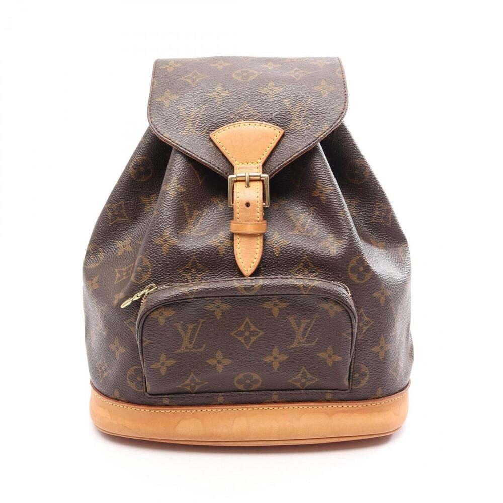 LOUIS VUITTON Brown Monogram Leather Backpack